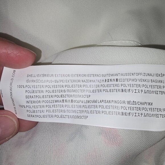 WOMENS MINKPINK FLORAL SKIRT ROUCHING LINED ZIPPERED BACK MIDI LENGTH SIZE MED - Picture 4 of 6